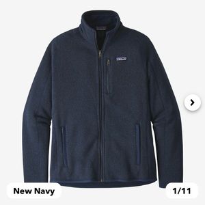 Patagonia Men’s Large Fleece Jacket Navy